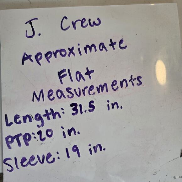 J. Crew Blue Linen Blend Chambray 3/4 Sleeve Coastal Beachy Scalloped Tunic Sz S - Picture 9 of 9